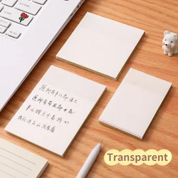 Notes autocollantes transparentes et imperméables, simple, encre grasse, peut marquer des Pages et déchirer des Notes, accessoires de bureau, fournitures scolaires 