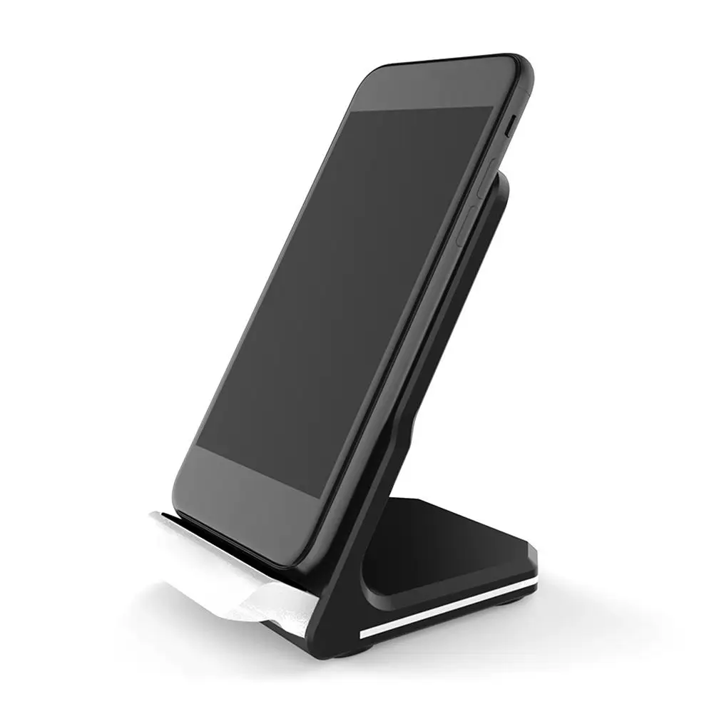 Qi Беспроводное быстрое зарядное устройство держатель телефона для IPhone X планшета