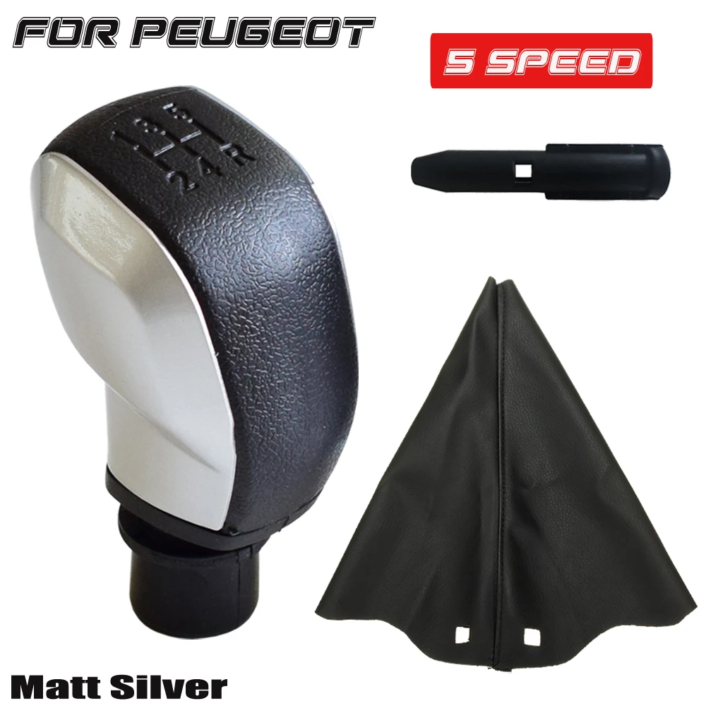 

For Peugeot 206 306 406 107 207 307 407 308 2008 3008 For Citroen C2 C3 C4 Car Gear shift Stick Knob HeadBall With Gaiter Cover