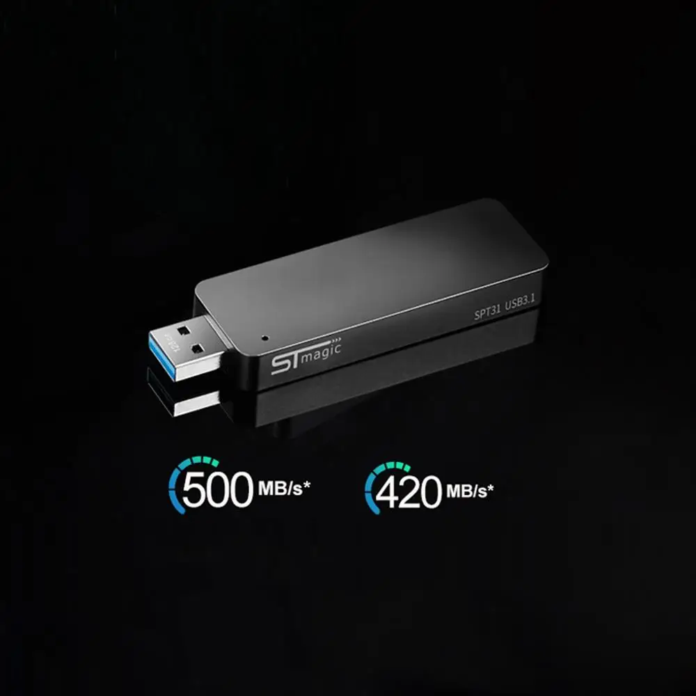  STmagic SPT31 128 GB/360 GB/512 GB Mini portátil m2 SSD USB3.1 unidad de estado sólido velocidad de