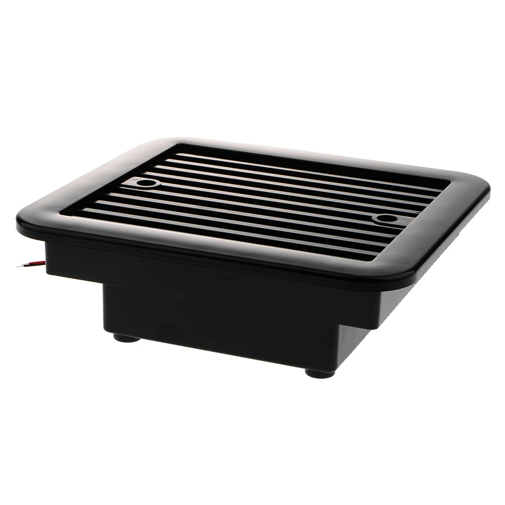 RV Side Air Vent Exhaust Fan Ventilation Fan 12V DC, Easily Mounts to RV With Included Hardware - Black