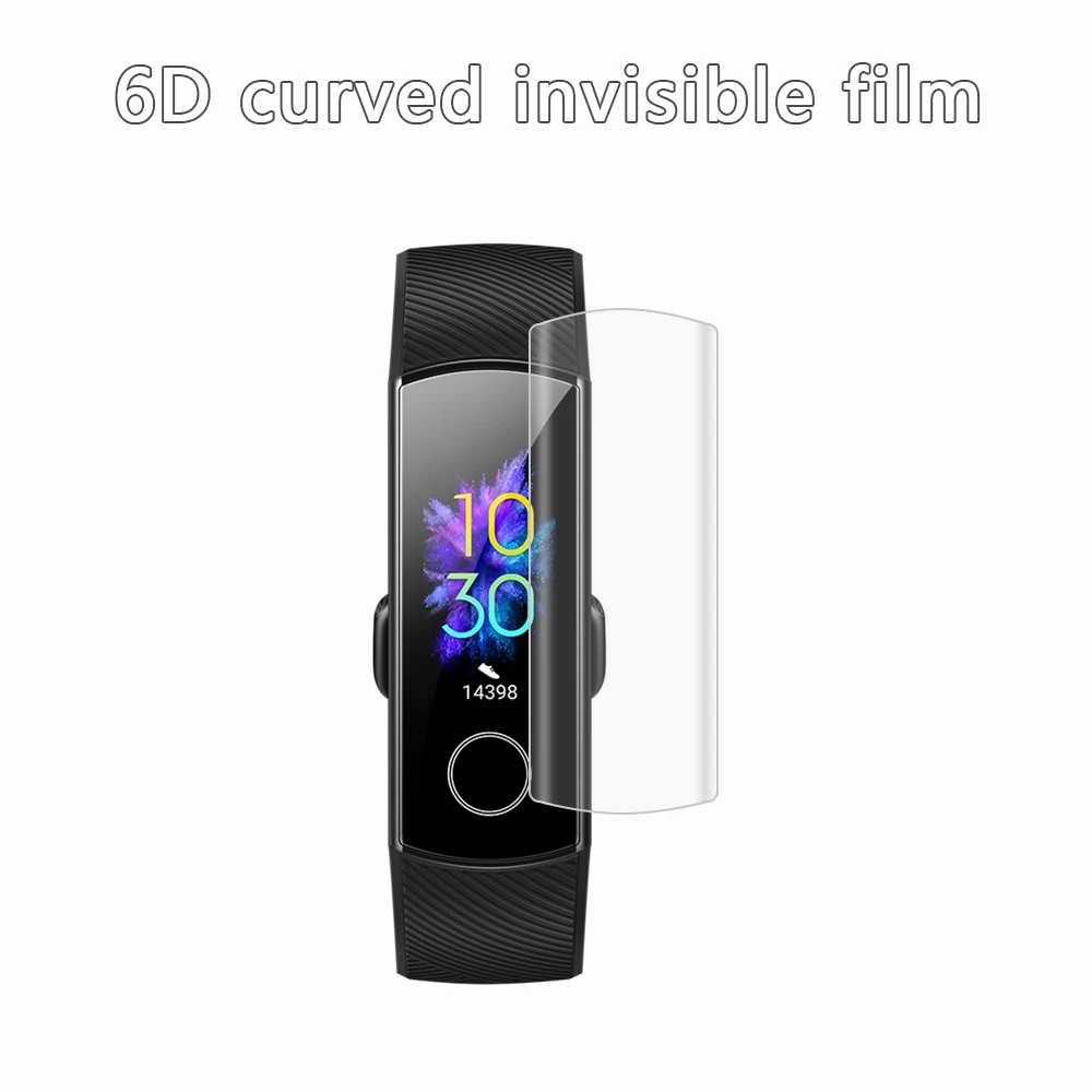 

2Pcs Hot Clear Hydrogel Protective Film Screen Protectors Full Cover For Huawei Honor Band 5 4 Full Cover Ultra Thin Durable