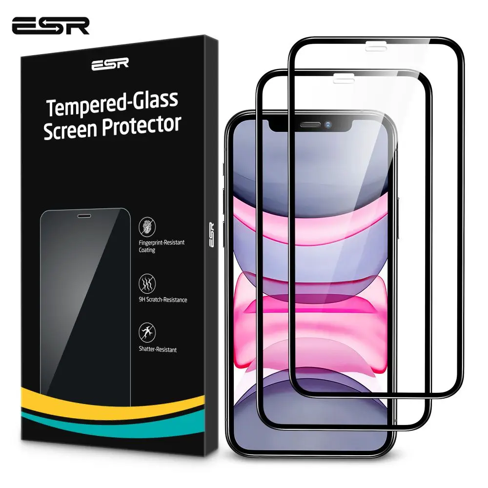 2pcs/lot ESR Tempered Glass for iPhone 11 Pro Max Screen Protector
Clear Premium Protective Glass for iPhone X XR XS Max Glass
