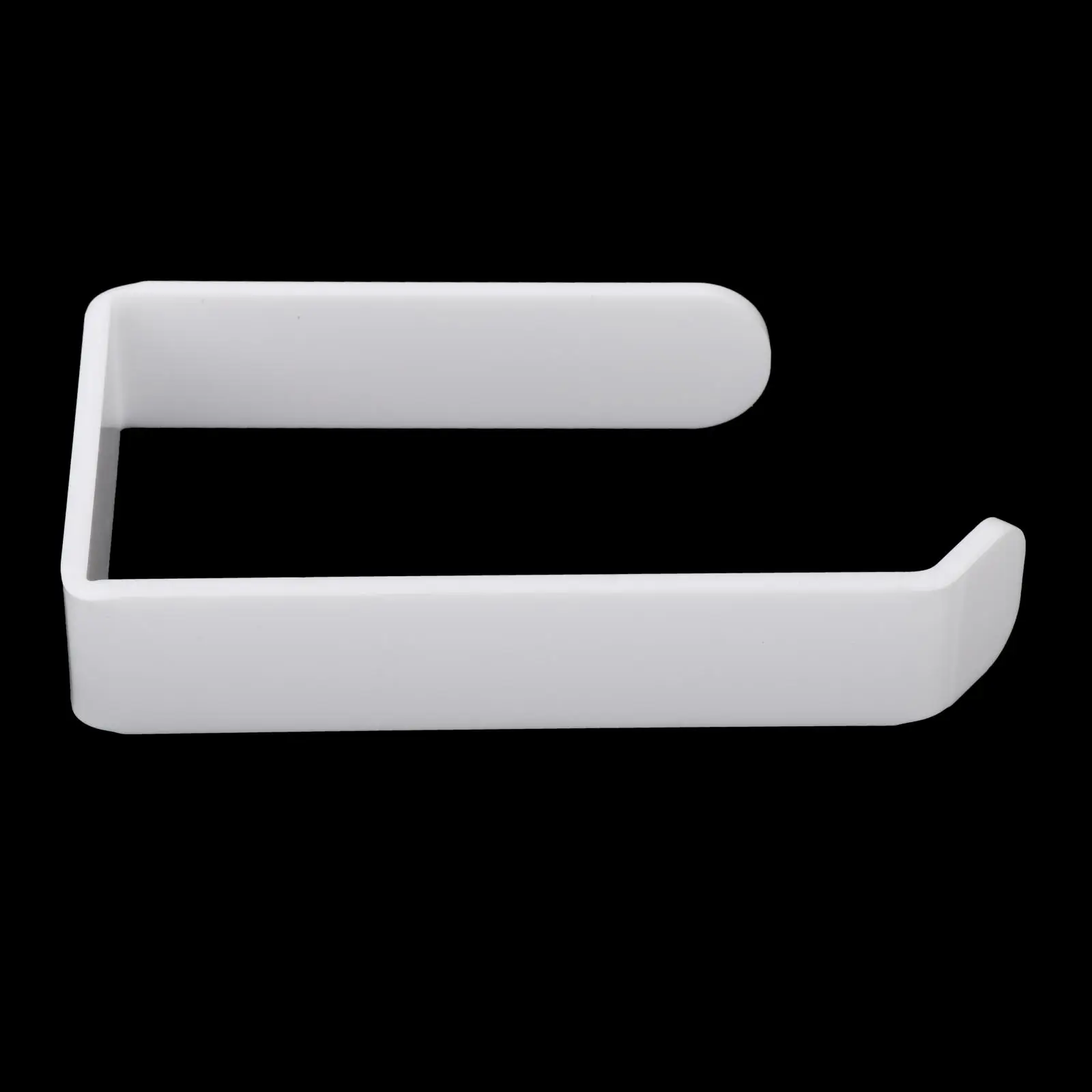 White Acrylic Toilet Paper Holder Wall Mounted Kitchen Bathroom Waterproof Towel Rack Accessories Shelf
