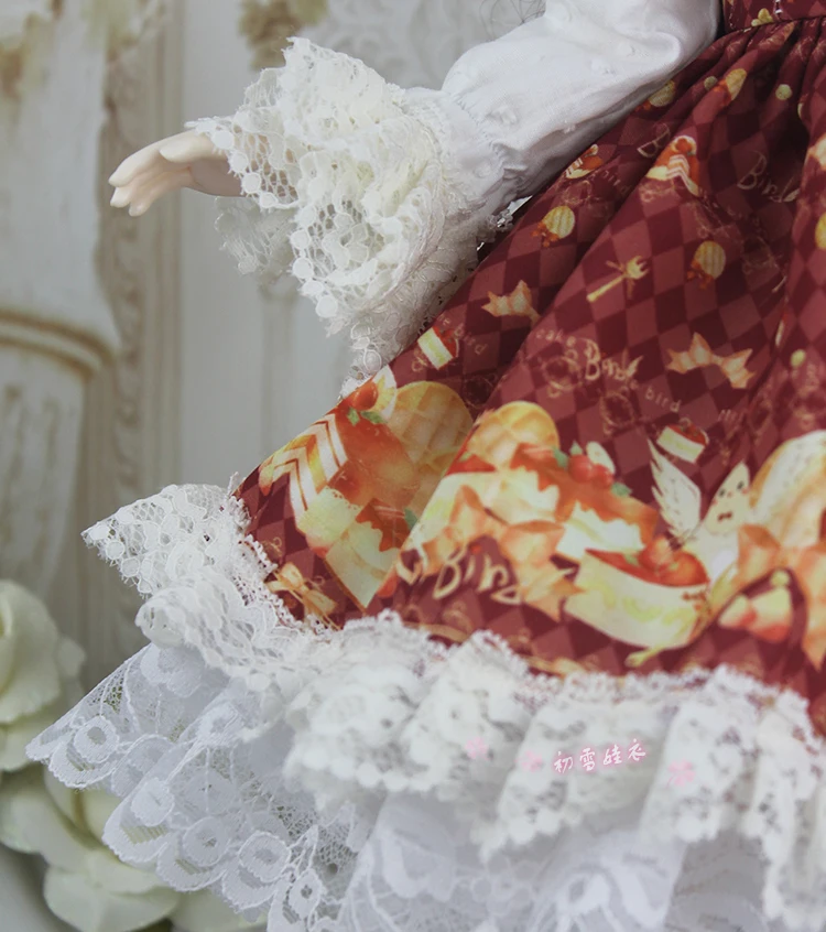 1/6 1/4 1/3 BJD одежда аксессуары кукла платье+ шарф Набор для BJD/SD MSD SD13 YOSD, не включает в себя куклы, обувь, парик и другие E2488