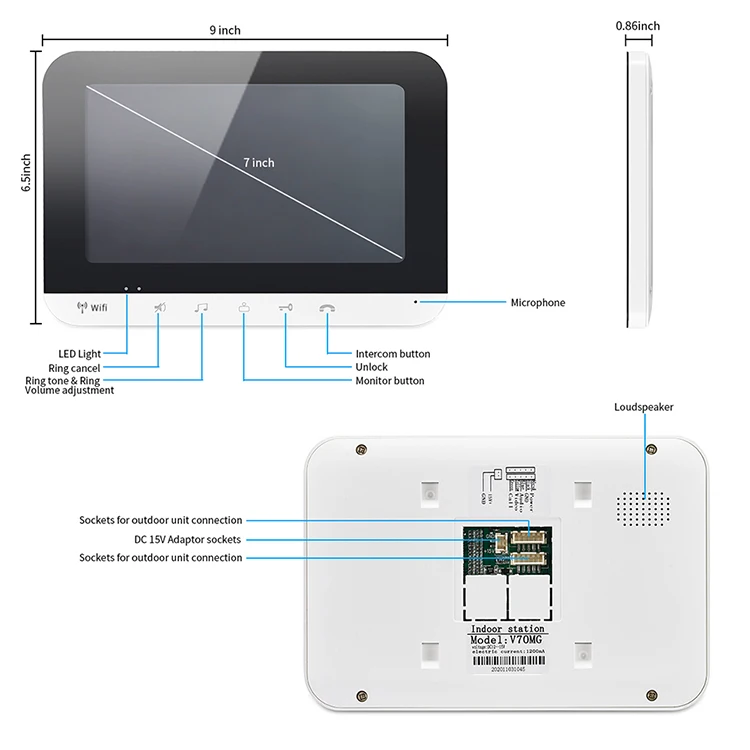 audio door phone Wired WIFI Video Intercom Secutiry Doorbell System Phone Remote Unlock RFID Metal Camera For 2 Apartment Family Free Shipping audio intercom system for home