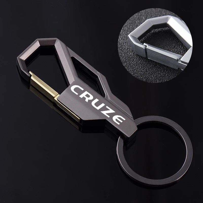 

New metal Keychain Metal Alloy Buckle Waist Car Key Chain car Key Chain key ring For Chevrolet Cruze T Car Keychain Accessories