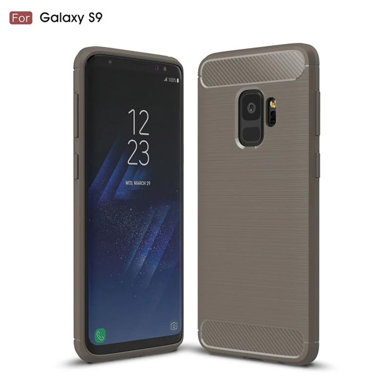 Чехол для Samusng Galaxy A7 A3 A5 A6s A6 A8 J4 J6 плюс J2 J3 J5 J7 Prime Duo Max чехол из углеродного волокна Противоударная термополиуретановая накладка на заднюю панель
