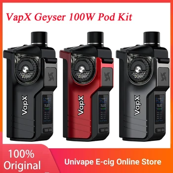 

Original VapX Geyser Pod Kit with 100W Max Output Powered by 21700/18650 & 6.5ml/5ml Capacity Pod Kit E-cig Vape Kit vs Drag X