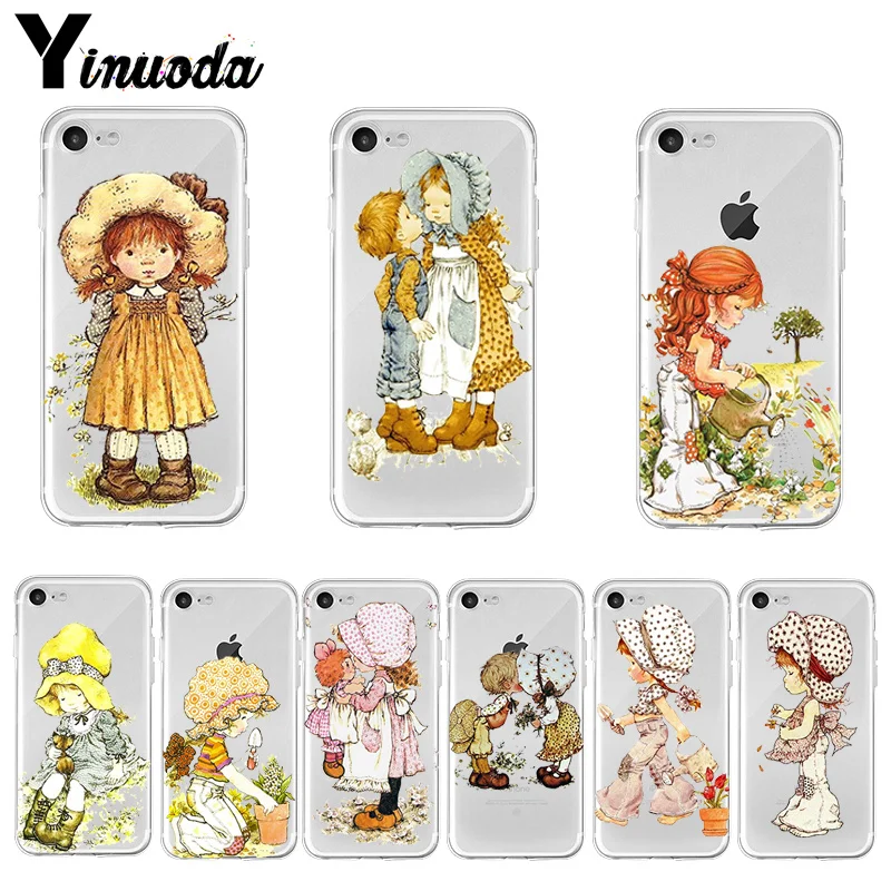 

Yinuoda Sarah Kay pattern Protective Mobile Phone Case for Apple iPhone 8 7 6 6S Plus X XS max 5 5S SE XR Cover