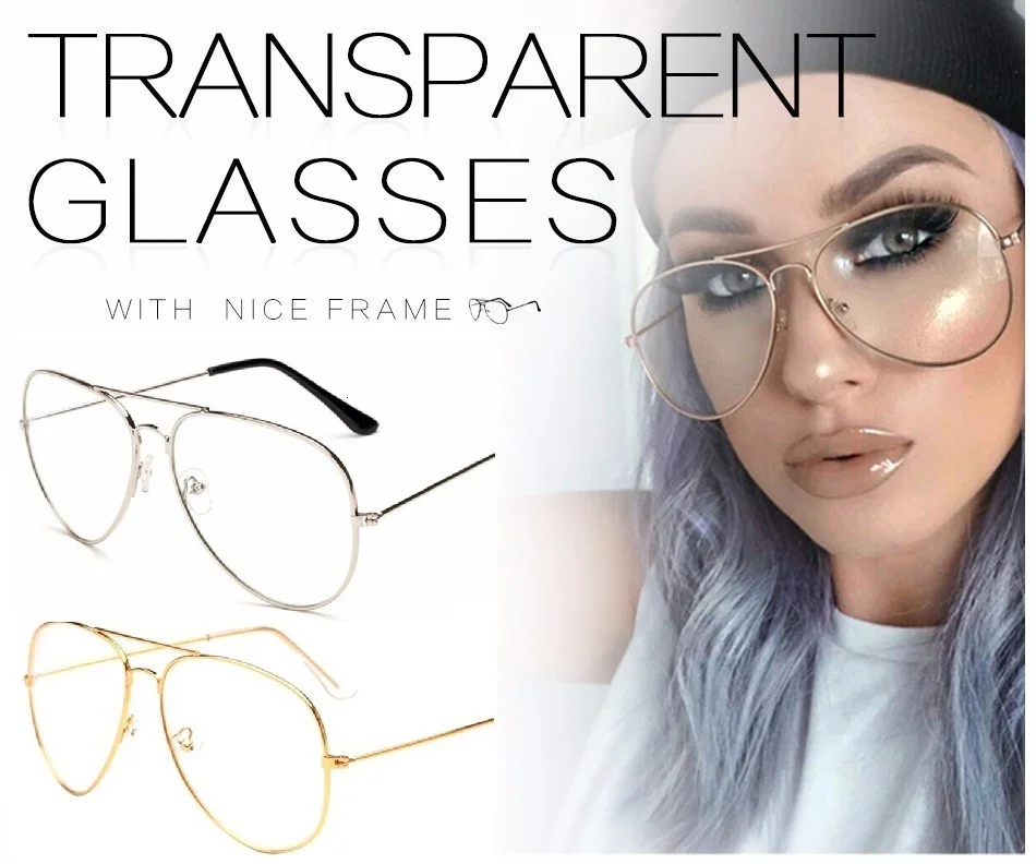 Группа авиационных очков, сплав, Золотая оправа, очки, Классическая оптика, очки, прозрачные линзы, для женщин, мужчин, поддельные очки для женщин
