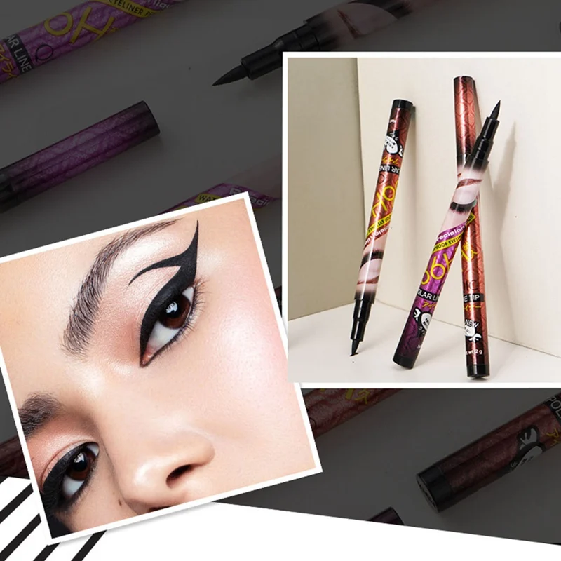 Быстросохнущая черная жидкая Водостойкая Подводка для глаз Liquid Make Up Eye Liner