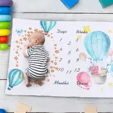 Фланелевое Одеяло хорошее приятное для кожи тепло высокий комфорт фон для фотосессий-воздушный шар ткань ребенок рост юбилей фотографии реквизит