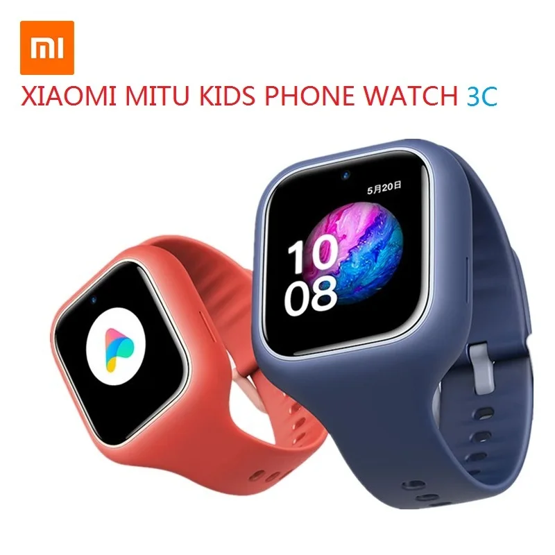 

Xiaomi MiTU Kids Smart Watch 3C 4G 1.3 Inch 2MP HD Camera Phone Watch IPX7 Waterproof Children AI Studying Smartwatch