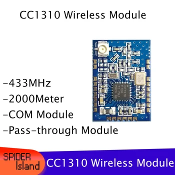 

CC1310 Wireless Module 433M Wireless Transceiver Module UART Pass- through Low Power Consumption Sensor Module