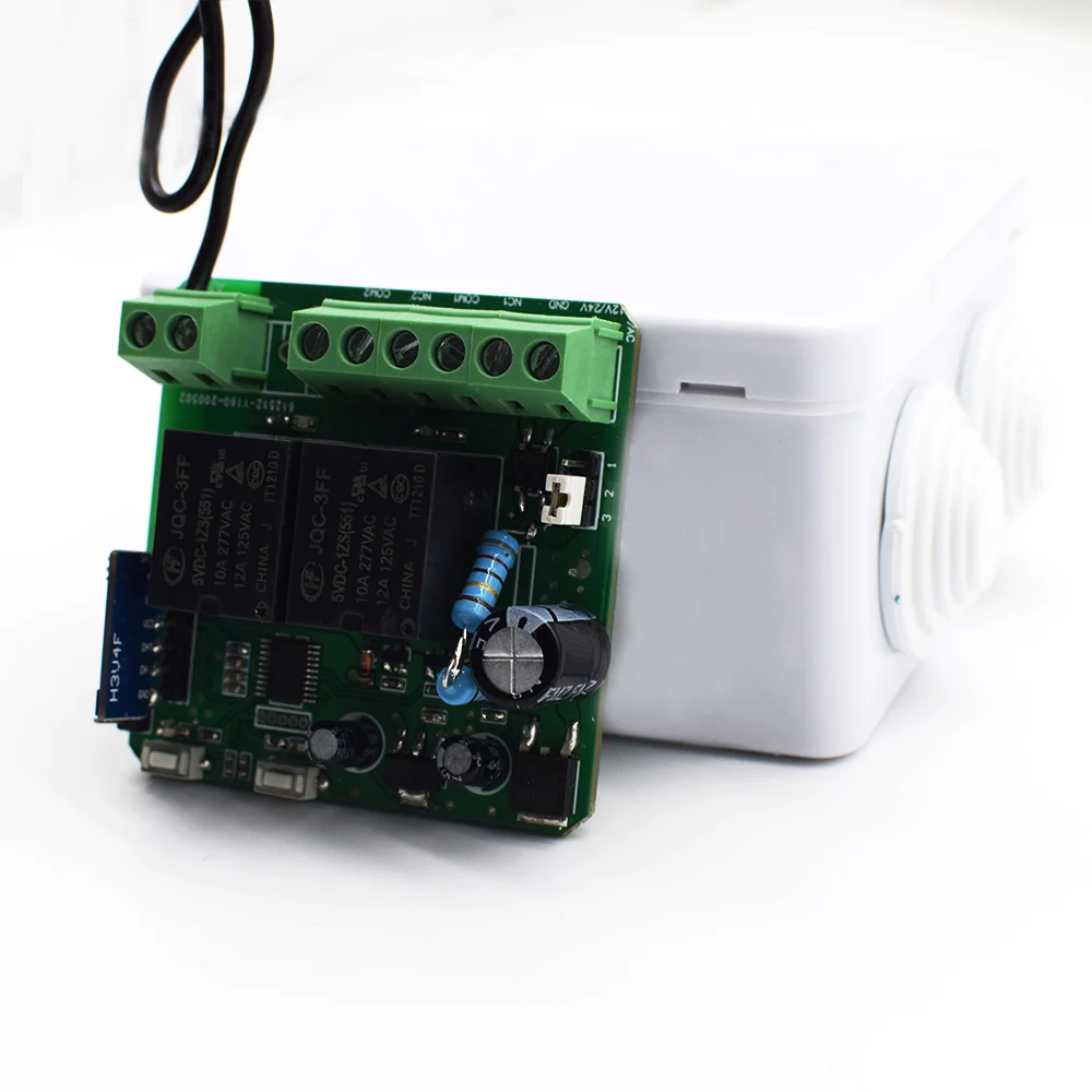 433 42 MHz 12V/24V AC DC приемник для гаражных ворот|Пульт управления дверью| |