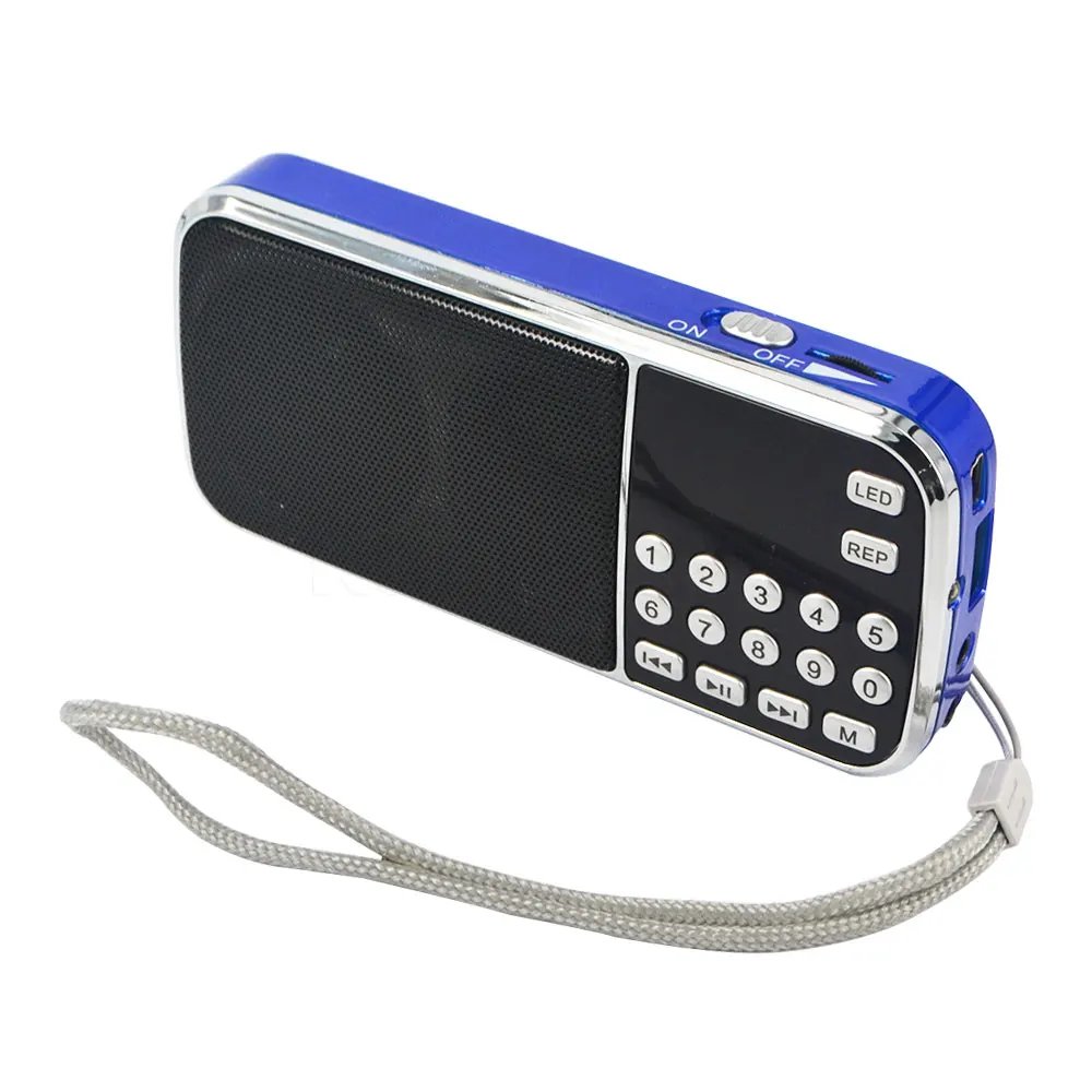 bølge grus foran L-088 HIFI Mini Speaker MP3 Audio Player Flashlight Amplifier Mini SD  Memory Card TF Card FM Radio Portable wholesale
