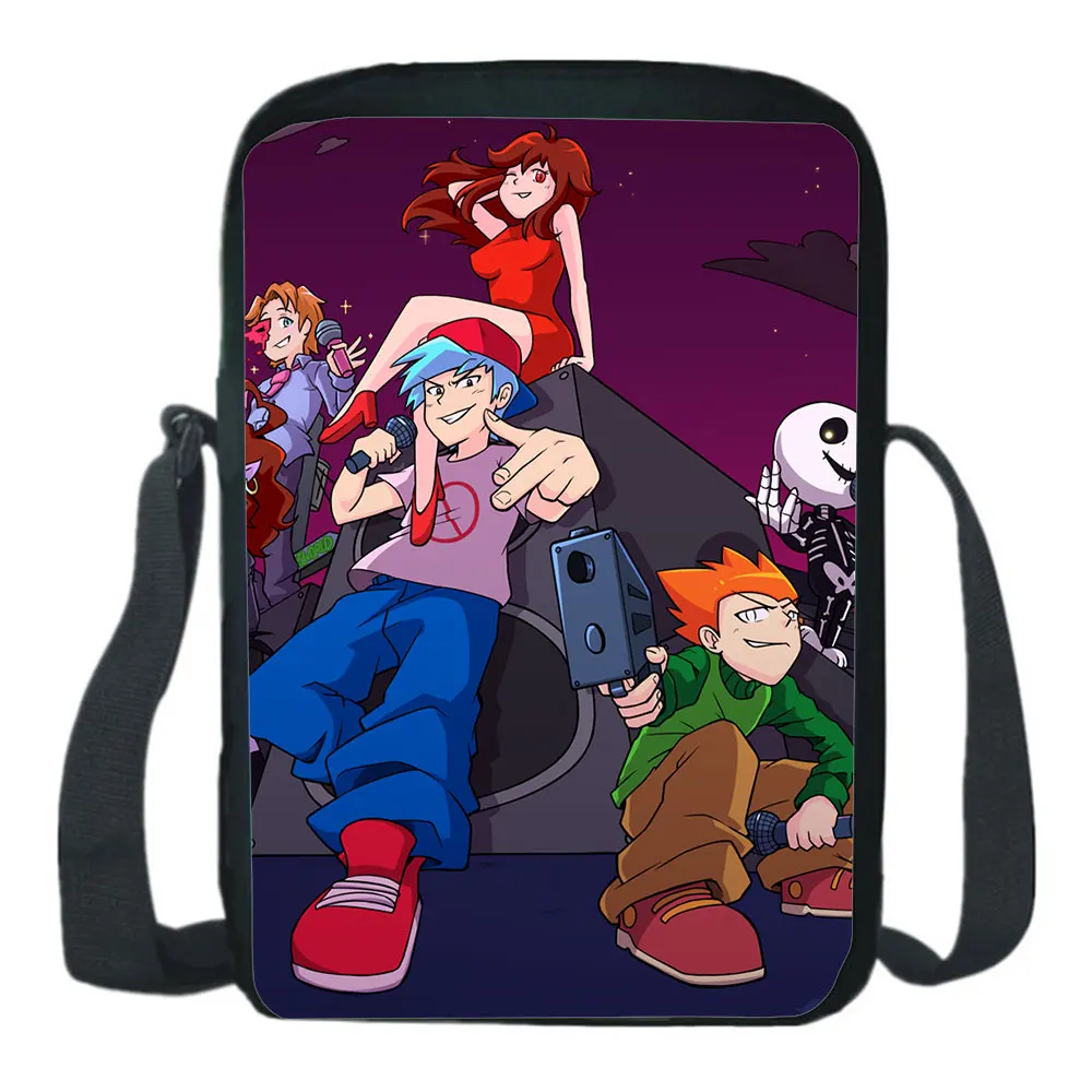 

Children Friday Night Funkin Shoulder Bags Kids Cartoon Messenger Bags Students Anime Crossbody Bags Boys Girls School Satchel