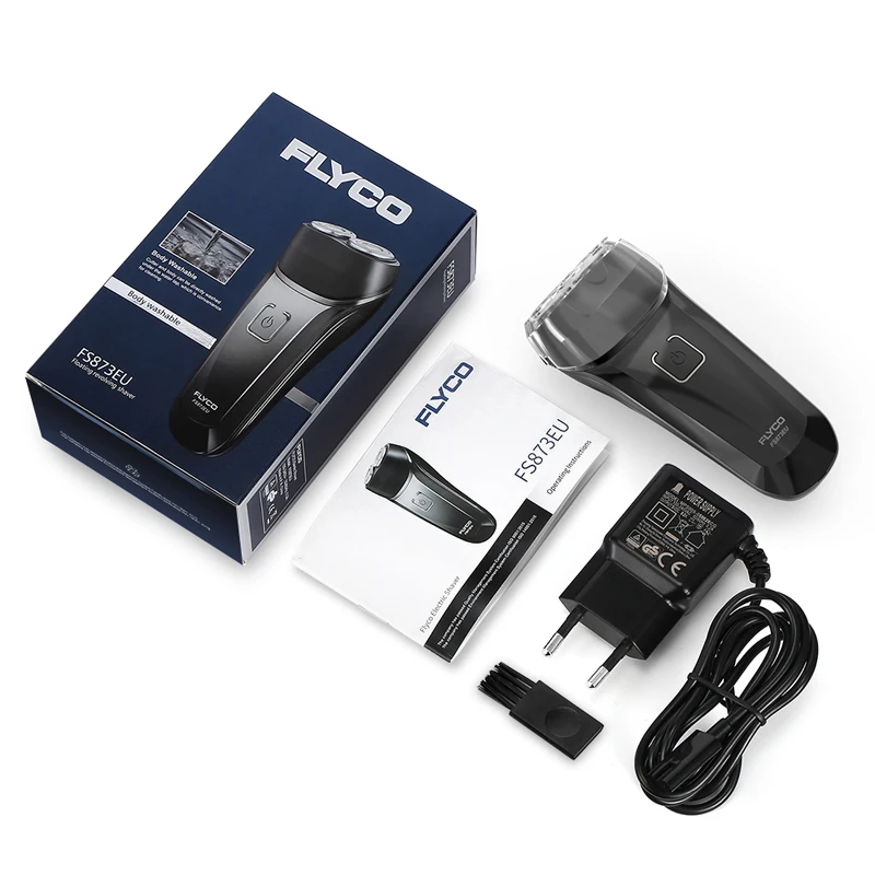 Большая распродажа FLYCO FS873 Электробритва Моющаяся перезаряжаемая двойная плавающая головка Бритва для мужчин триммер для бороды удаление электробритва