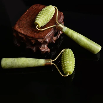 

Jade Stone Facial Massage Roller Face Skin Lifting Relax Slimming Beauty Tools Promote Blood Circulation Tool