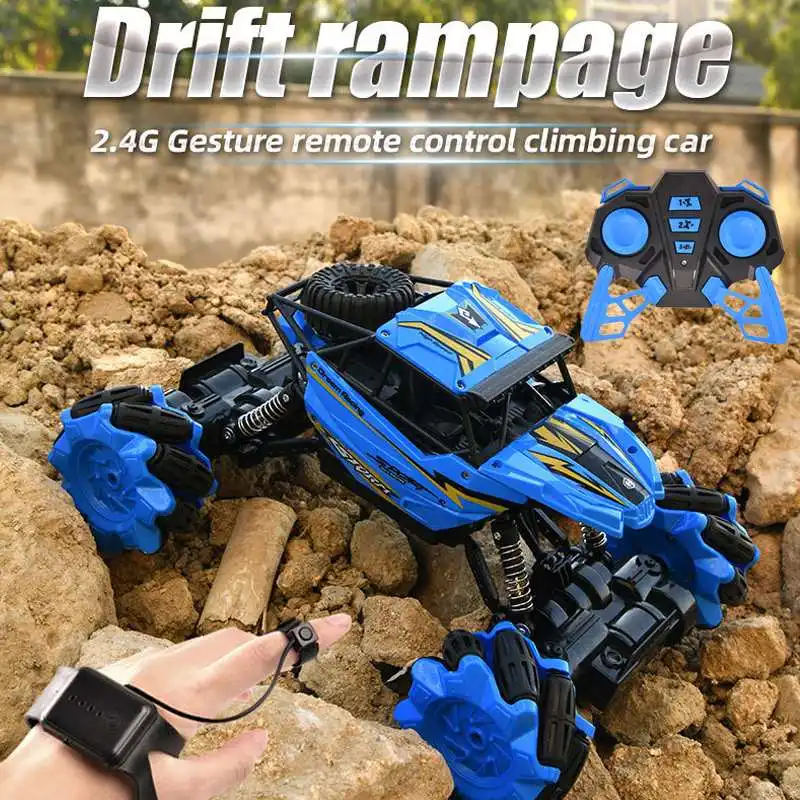 

Hot 360 Degrees Rotating RC Stunt Off-road Car Watch Gesture Sensor Car Auto-demo All-Terrain Cars Kids Gift Dancing Drive Toy C