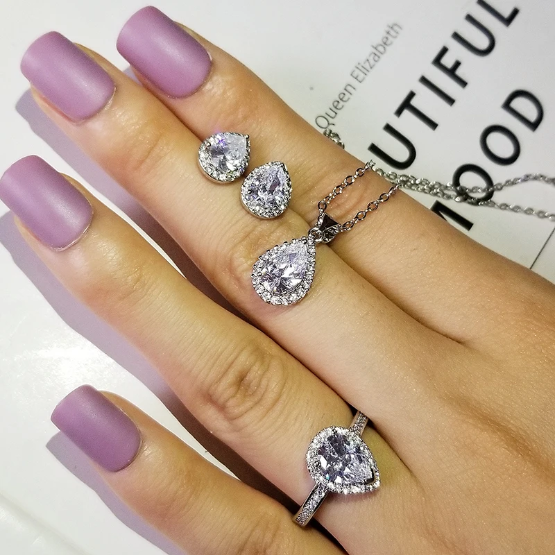 3 шт. в лоте Ко Дню Святого Валентина ForLove два подарок реальные 925 пробы Серебряная