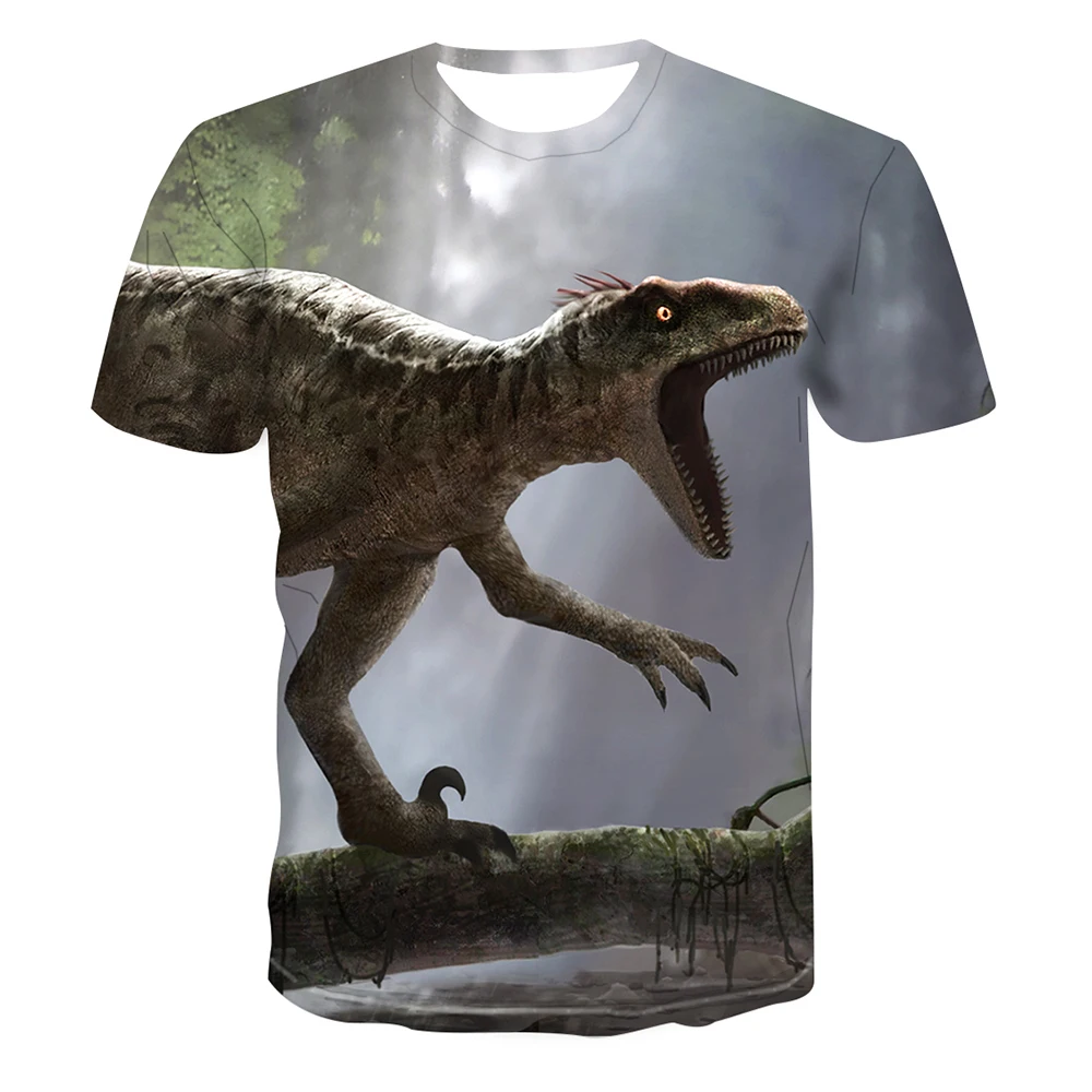 

Male And Female Tops 3D Dinosaur print T Shirt Men Fashion Short Sleeve Tees Summer Interesting O-Neck Tee shirts 4XL Size