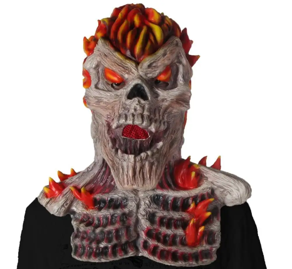 Ghost-Rider Ghost Rider Halloween Mask Cosplay Accessory Prop | Тематическая одежда и униформа