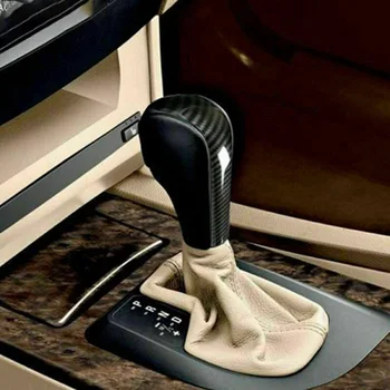 

Carbon Fiber Cover Trims Gear Shift Knob Head For BMW 5 Series E60 E61