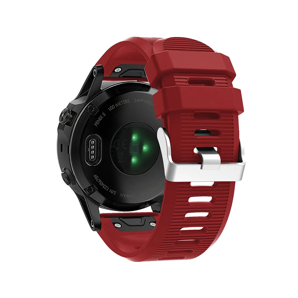 20 26 мм 22 силиконовый ремешок для часов Garmin Fenix 6X 6 6S Pro 5X 5 5S Plus 3 3HR быстросъемный