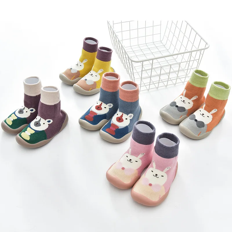 baby toddler shoes non-slip  animal &Patchwork color shoes sock floor shoes Anti-off Foot Socks 41kinds T07 TX01