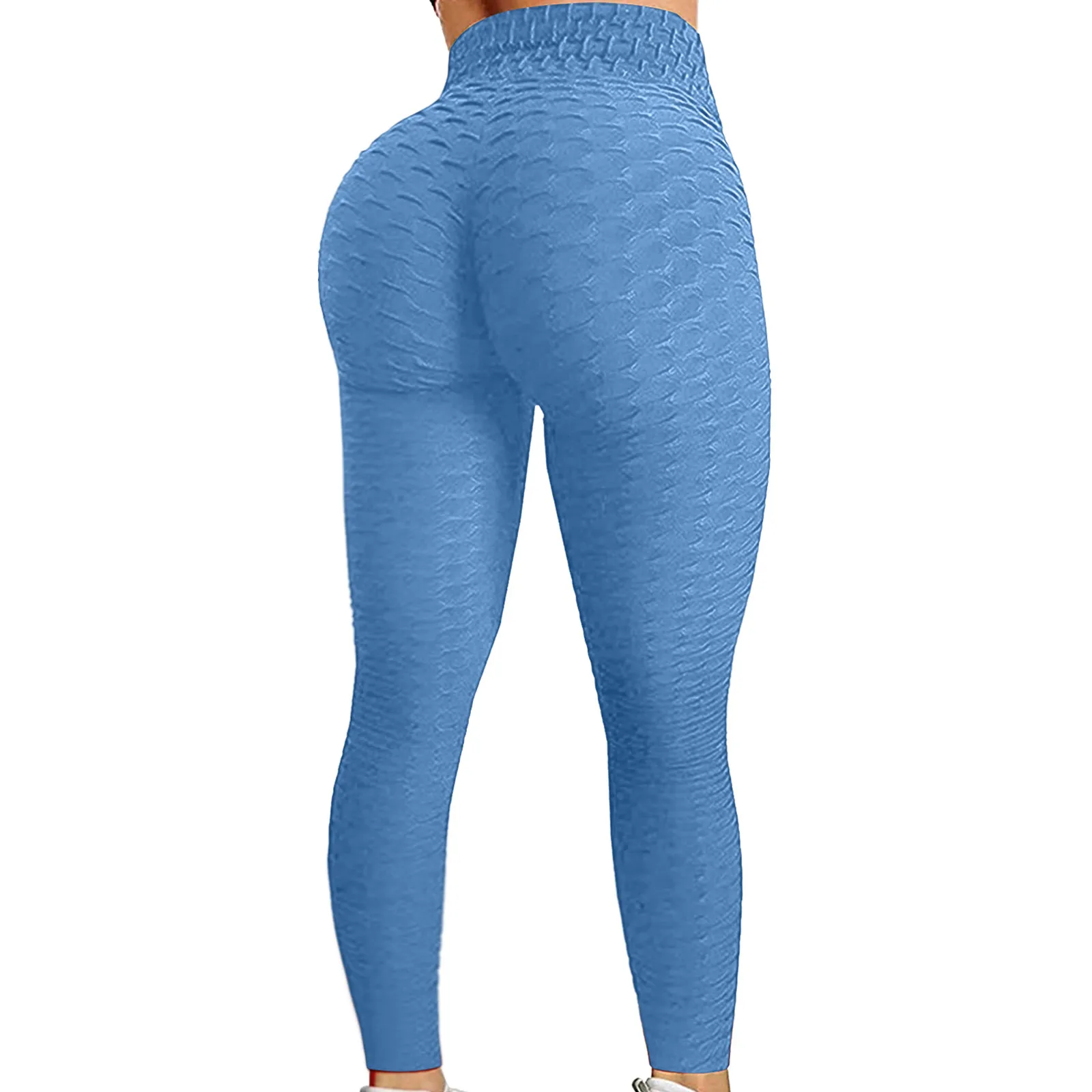 High Waist Yoga Pants Leggings Women Bubble Hip Lifting Exercise Fitness Running Pants Elastic Tights Колготки Штаны Женский