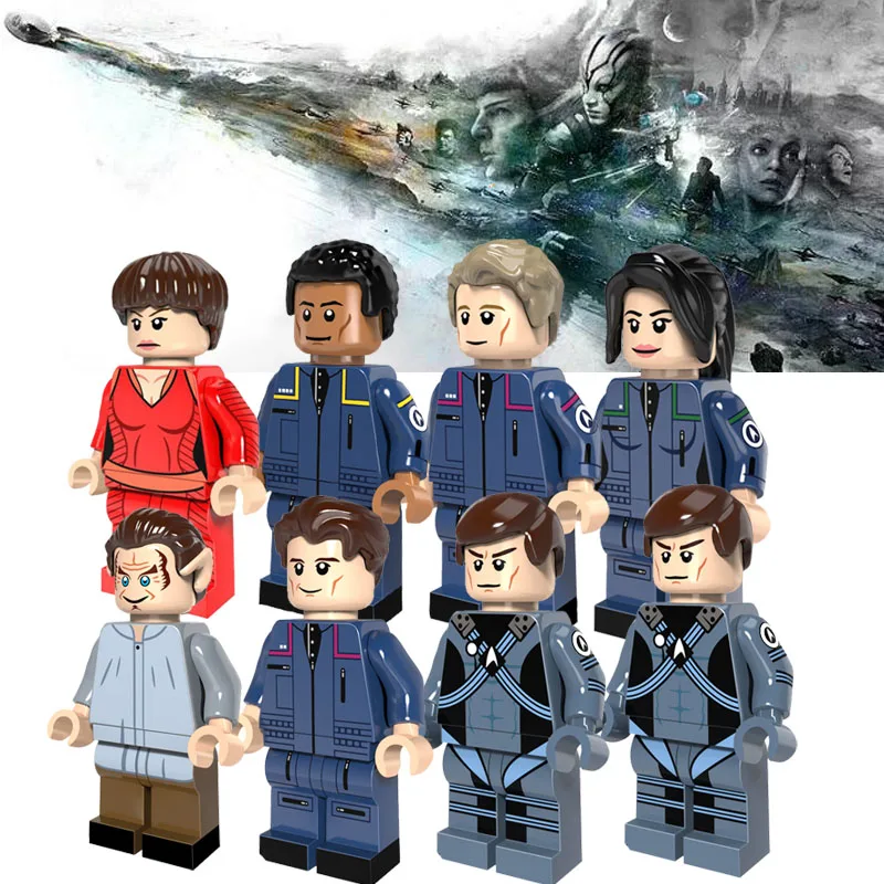 

Building Blocks Uhura Scotty Eoward Tayburn Enterprise Helmsman Enterprise Turbine Bricks Figures Children Gift Toys PG8054