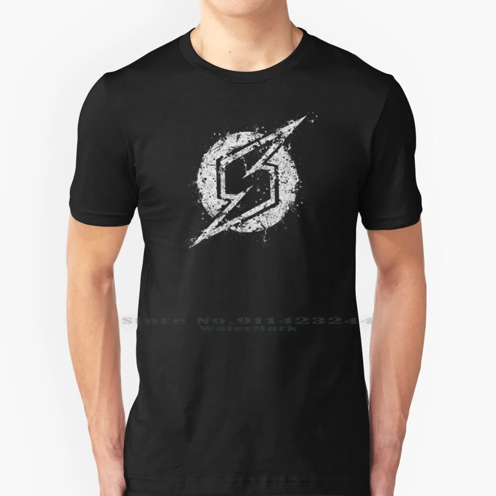Metroid-Samus T Shirt Cotton 6Xl Metroid Samus Aran Super Smash Bros Splatter White Black Videogioco Gaming Symbol Logo