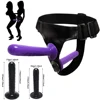 Strapon Double Dildo for Couples Sextoys Strap on Harness Lesbian Sex Toys Ultra Elastic Belt Pants Dildos for Women Sex Shop 1