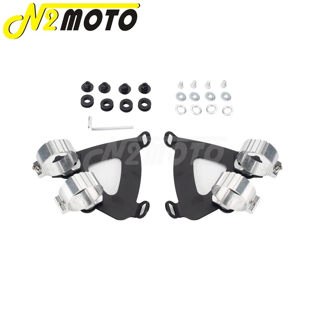 1 Set Motorcycle Detachable Head Light Fairing Bolts Motocross CNC Trigger-Lock Mounting Kit For Harley Dyna Wide Glide 2006-17