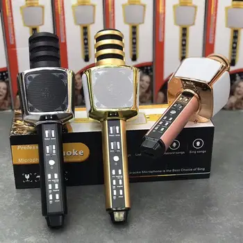 

Wireless bluetooth karaoke microphone speaker combination new microphone phone connection family karaoke professional condenser
