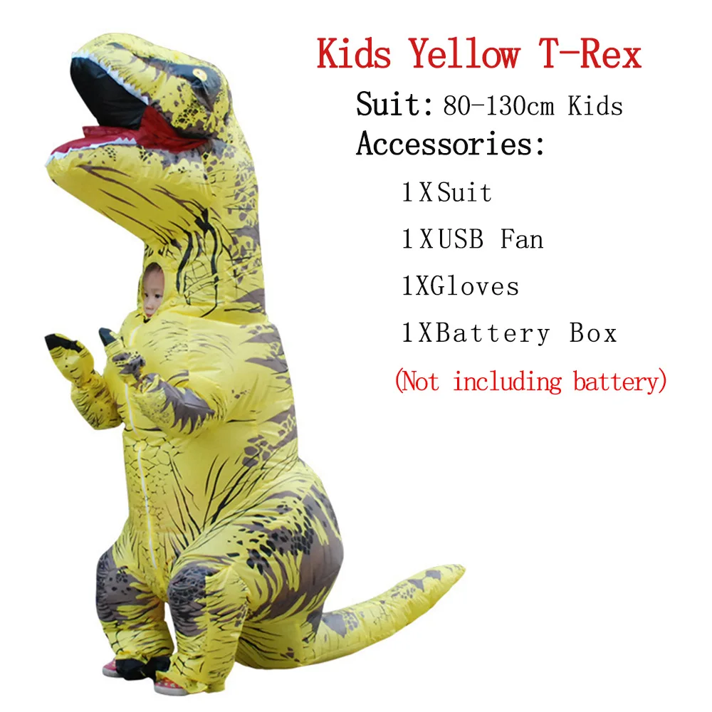 Kids Yellow ET-Alien надувной костюм монстра страшный зеленый инопланетянин Косплей Костюм для взрослых День благодарения Рождественская вечеринка фестиваль сцена - Цвет: Kids Yellow