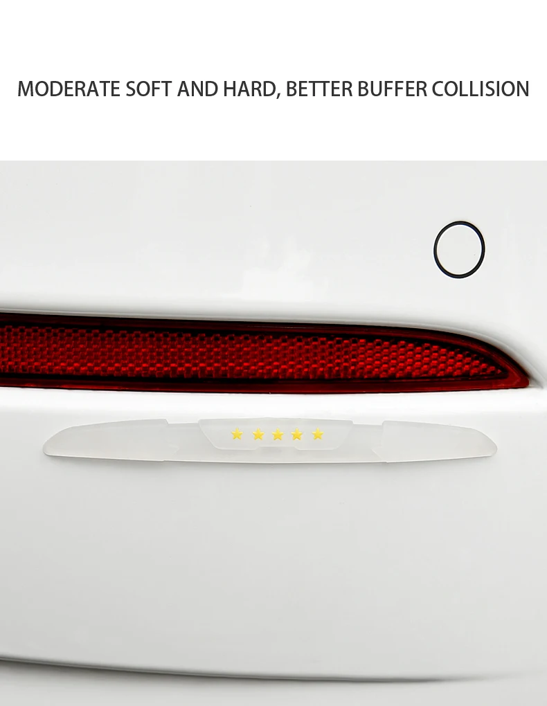 Universal Car Door Edge Protection Rearview Mirror Silane Guard Stickers Auto Front Rear Bumper Protector Anti-Collision Strips