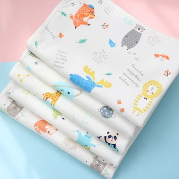 66*90cm Baby Changing Mat Soft Cotton Washable 1