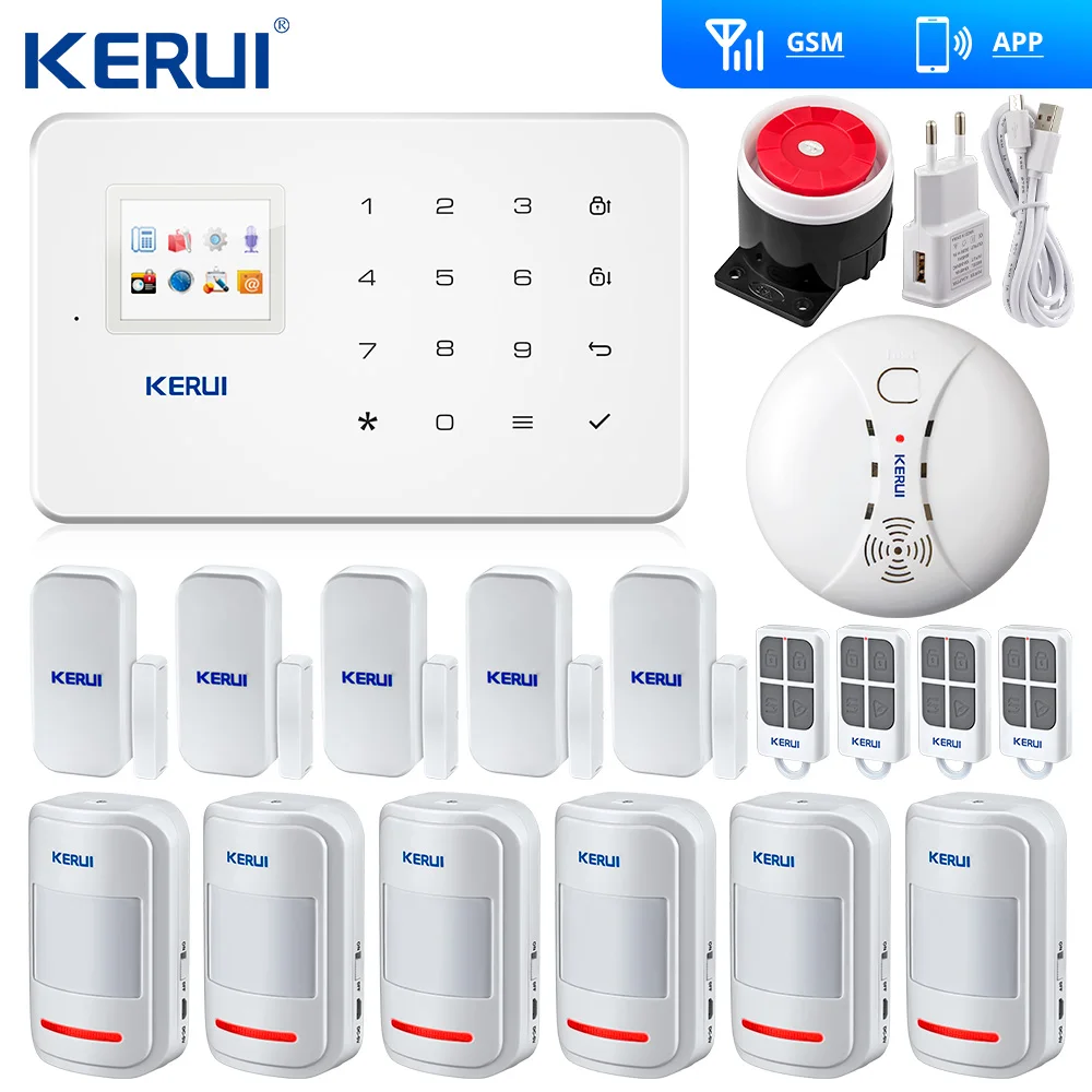 Оригинальная Беспроводная система охранной сигнализации Kerui G18 GSM SMS домашняя ISO