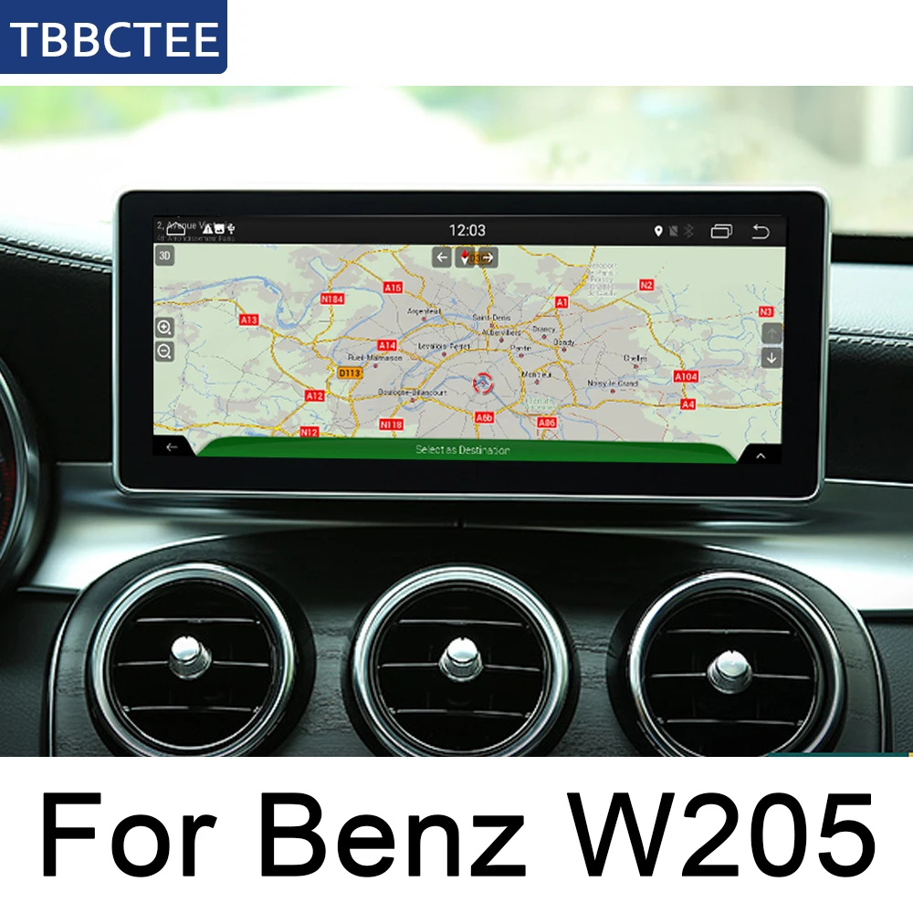 Для Mercedes Benz W205 GLC~ Android автомобильный мультимедийный видео плеер Авто Стерео gps карта медиа Navi навигация wifi HD