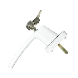 1 Pcs Door Turning Handle Universal Window Handle Key Locking with Locks Security Door Handle for Double Glazing Windows Handle