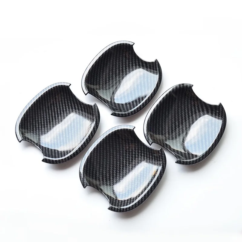 Наружная ручка двери автомобиля из углеродного волокна набор Крышек Чаши Для Ford