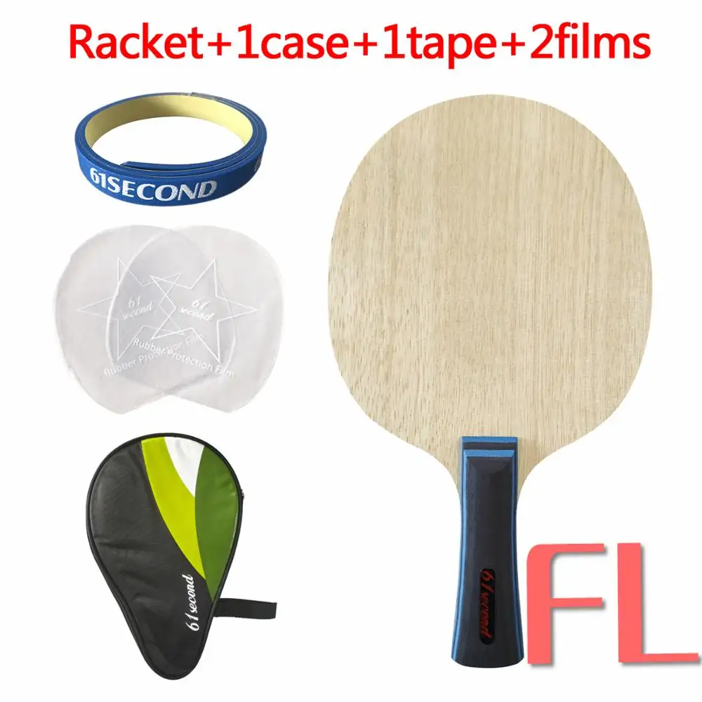 FL with H 1case Профессиональная комбинированная ракетка 61 секундная 3003 лезвие с 61 секундной кенгуру и 61 секундной орлом резиновая губка для настольного тенниса - Цвет: FL with H 1case