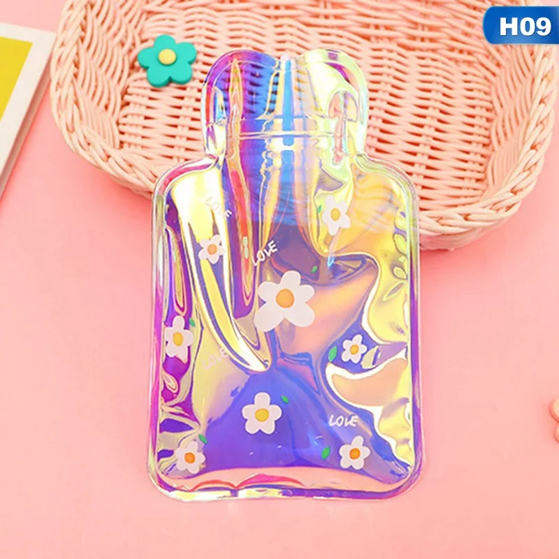 H09 Лазерная бутылка для горячей воды, мини-сумка для девушек, студенток, милая портативная зимняя теплая сумка для воды, Корейская маленькая бутылка для горячей воды - Цвет: H09