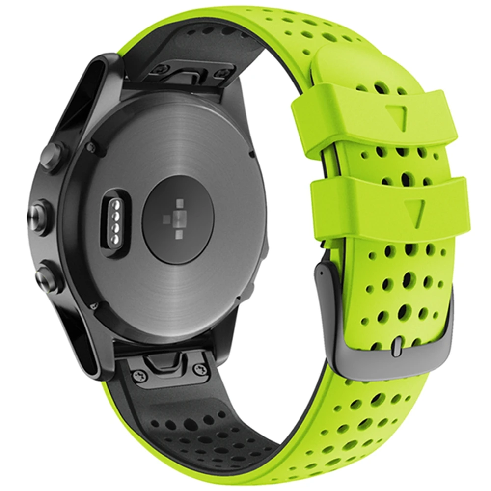 26 22mm Watch Band Straps For Garmin Fenix 6 6X Pro 5 5X 3 3HR 935 945 Watch Silicone Correa Smart Watch Quick Release Wristband