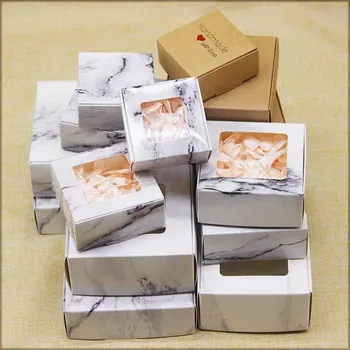 

Marbling window paper gifts box with handmade plane box pattern paper candy boxes cake Package For Wedding home party suppiles