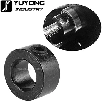 

50pcs/lot Retail smooth black lock collar with 8mm bore for T8 lead screw