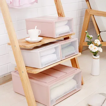 

Drawer Type Shoe Box Thickened Transparent Foldable Shoe Storage Box Save Space Plastic Organizers SP99